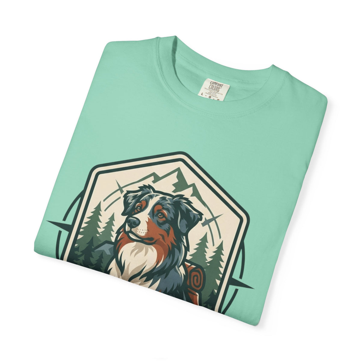 "Australian Sheperd" Unisex Garment-Dyed Tee