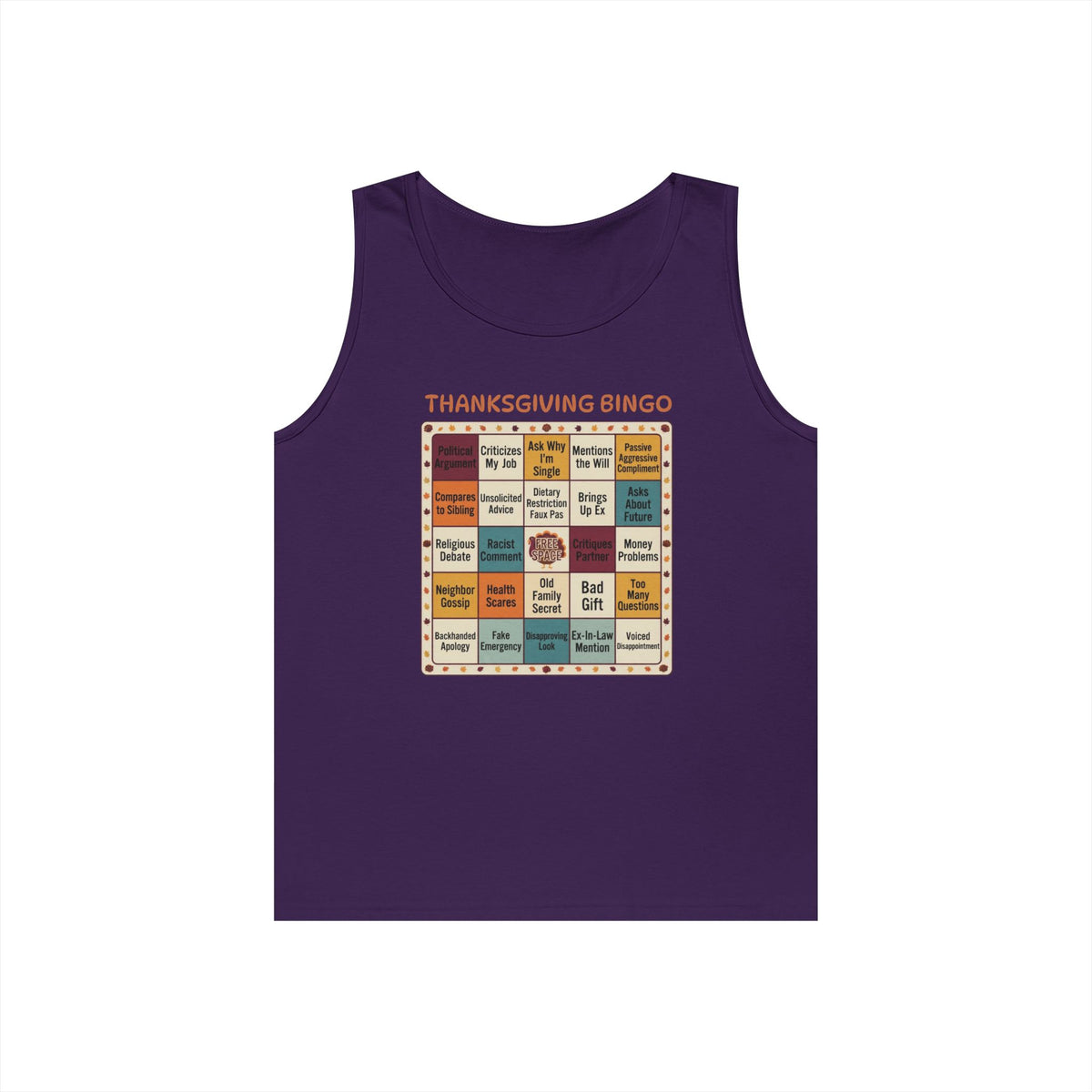 "Thankgiving Bingo" Tank Top