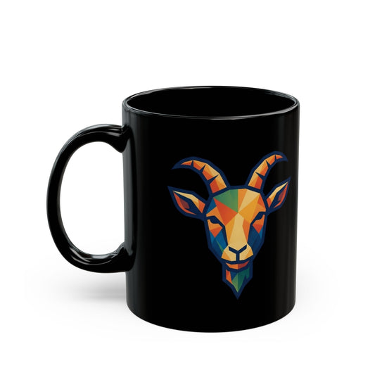 "Goat Credible" Black Ceramic Mug — Graphic