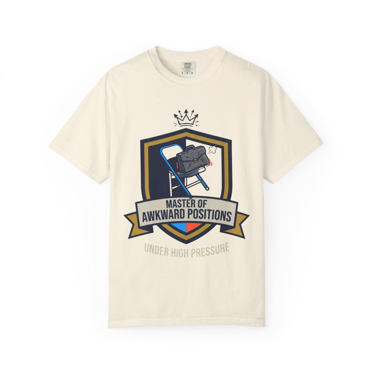 "Master of Awkward Positions" Unisex Garment-Dyed Tee