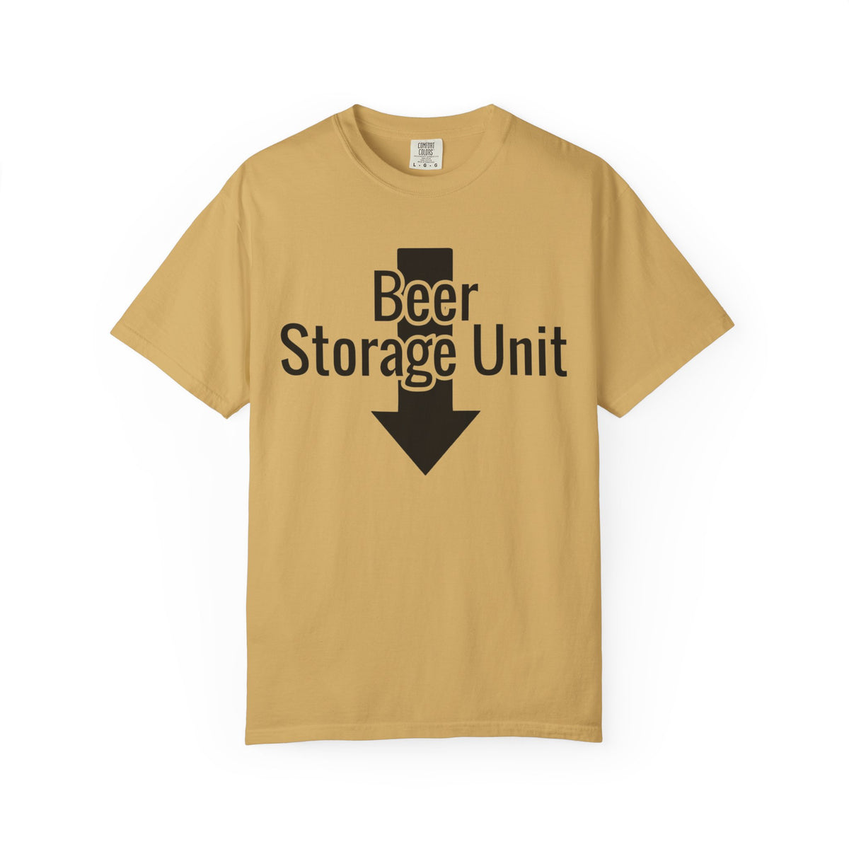 Color: Mustard | Beer Storage Unit Unisex Garment-Dyed T-shirt