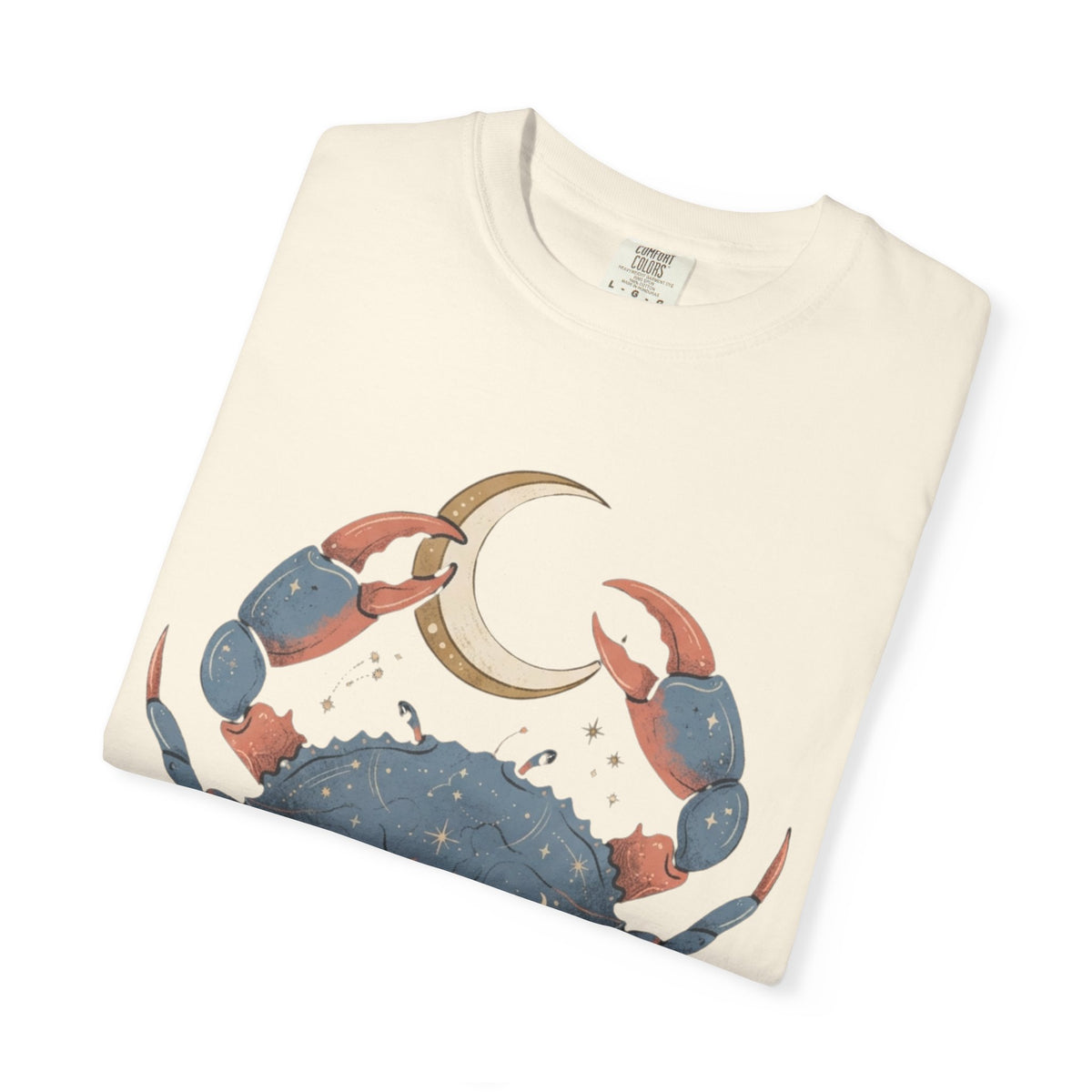 "Cancer The Moon Child Crab" Unisex Garment-Dyed Tee