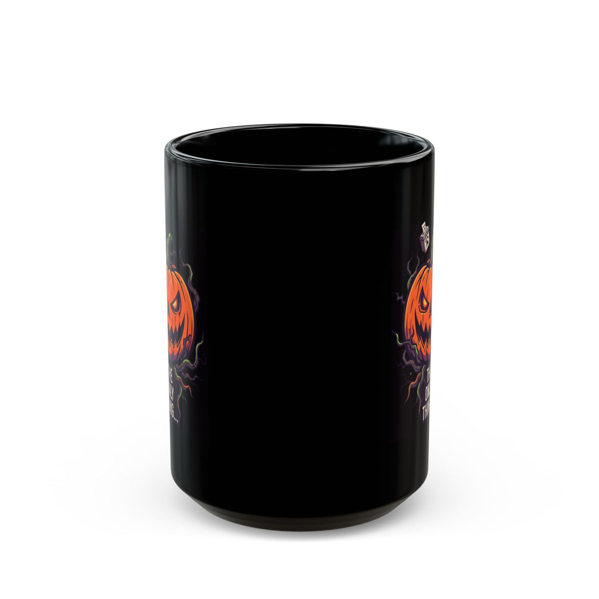 "Current Politics" Black Ceramic Mug — Graphic