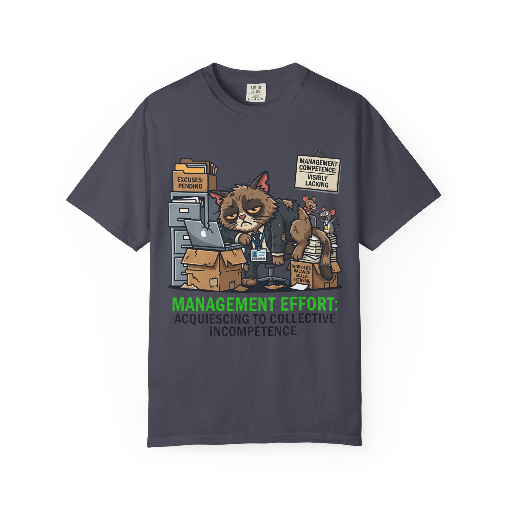 "Acquiescing to Collective Incompetence" Unisex Garment-Dyed Tee