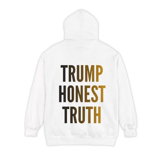 Color: White | Trump Honest Truth Garment-Dyed Hoodie