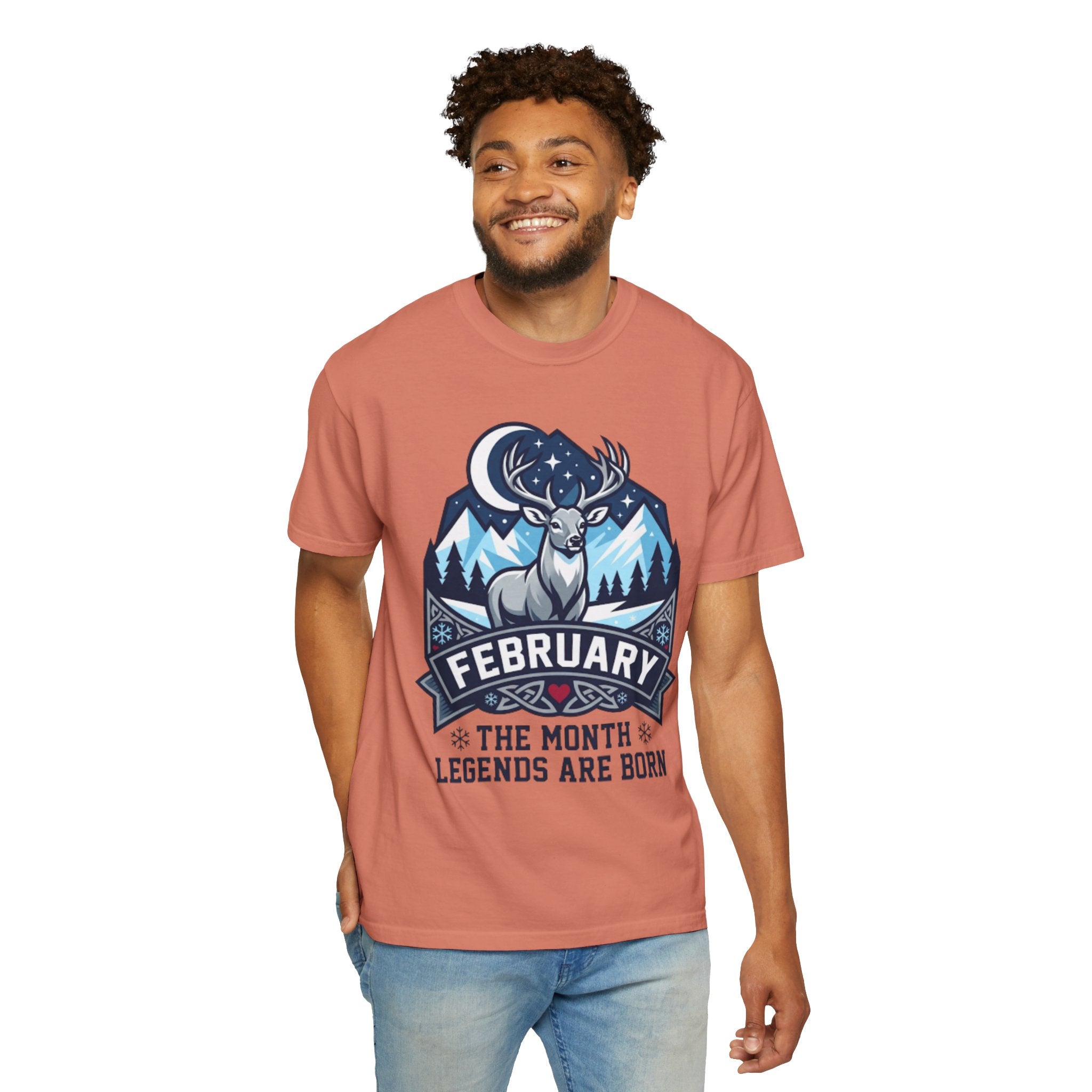 "February Legend" Unisex Garment-Dyed Tee