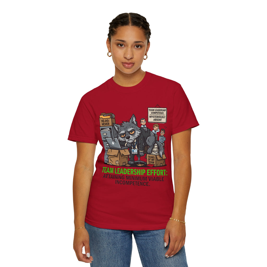 "Team Leadership Effort" Unisex Garment-Dyed Tee