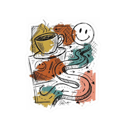 "Happy Coffee" Sticker — Main