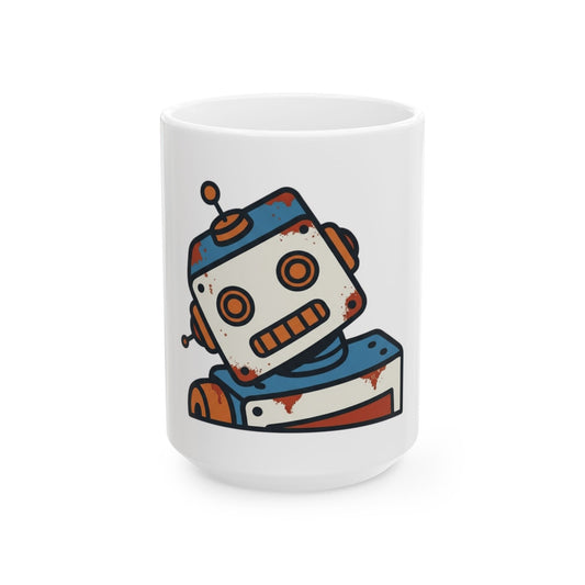 "Sex Machine" White Ceramic Mug — Graphic
