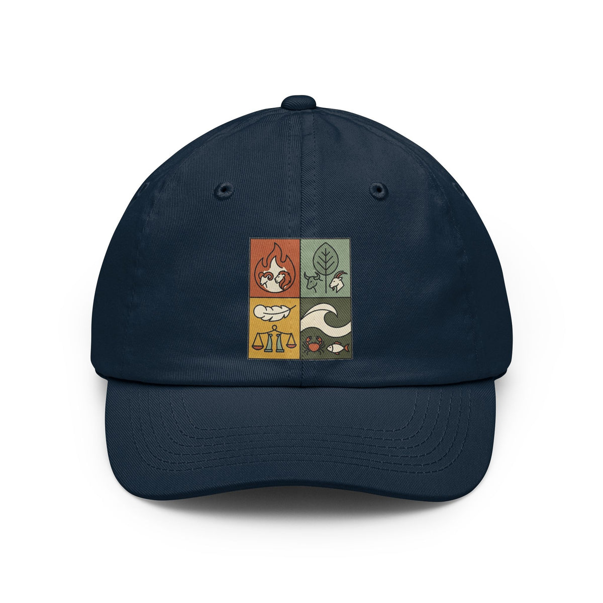 Color: Navy | Four Elements- Fire, Earth, Air, Water Dad Hat
