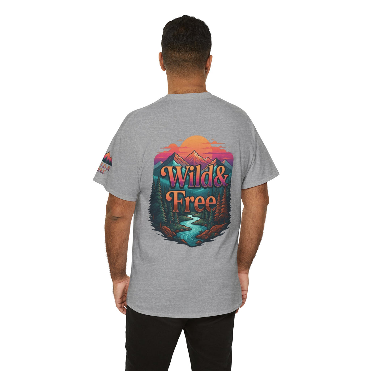 Color: Sport Grey | Wild & Free Premium Graphic Tee