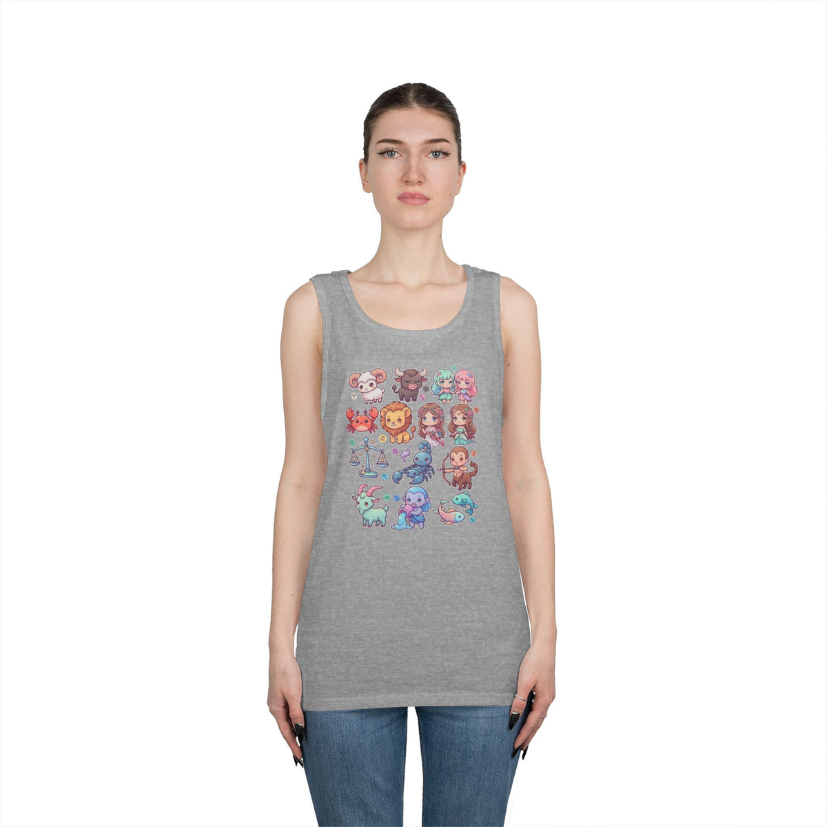 "Cute Chibi Zodiac" Tank Top