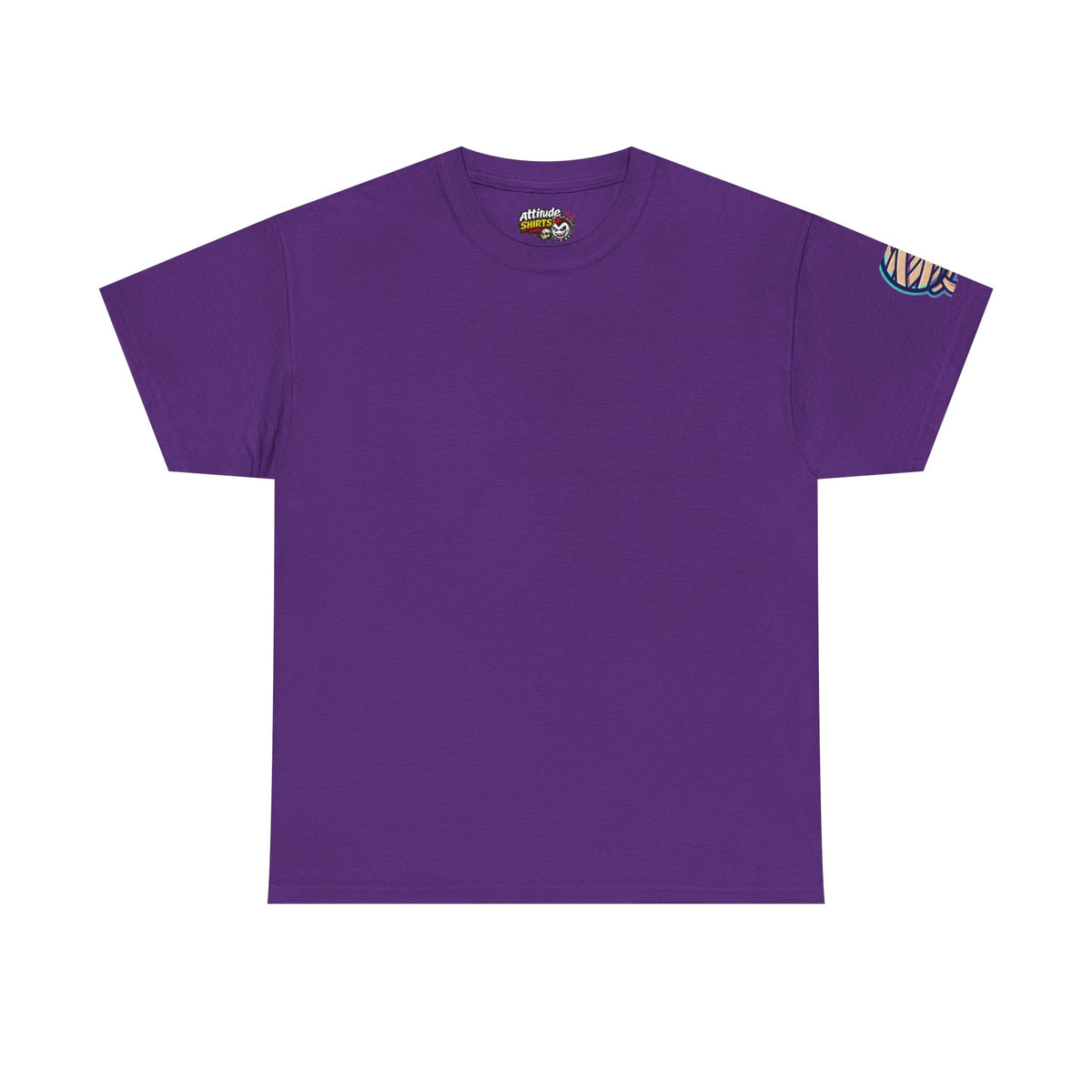 Color: Purple | Hardly Wrapped, Fully Erect Premium Graphic Tee