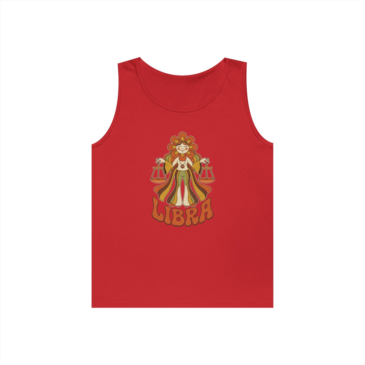 "Retro Mascot Groovy Libra" Tank Top