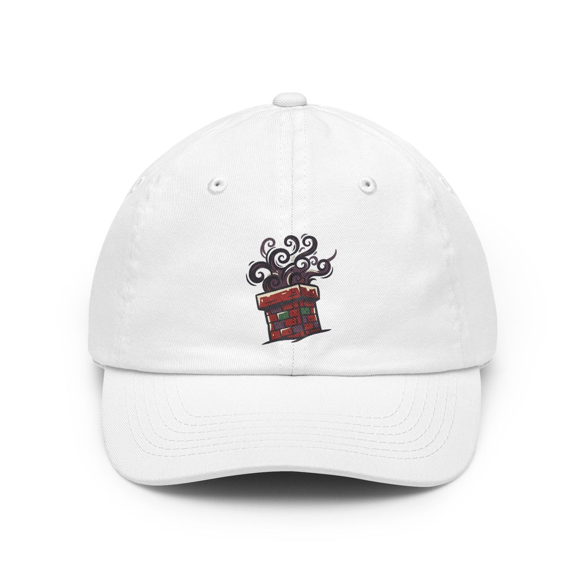 Color: White | Up On The Housetop Doing Naughty Stuff Dad Hat — Graphic