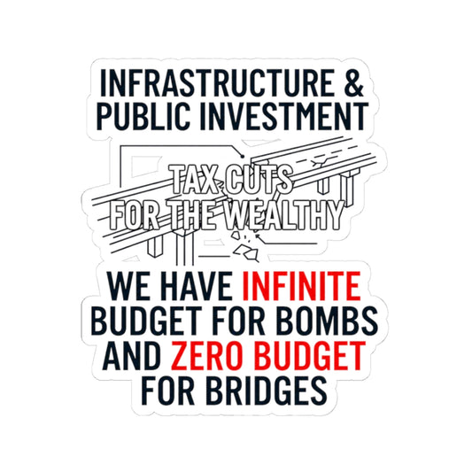 "Protest Series - Fix The Roads" Sticker — Main