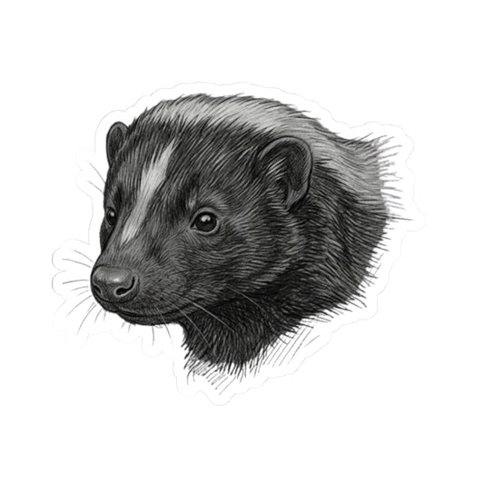 "Pencil Sketch Art Skunk" Sticker
