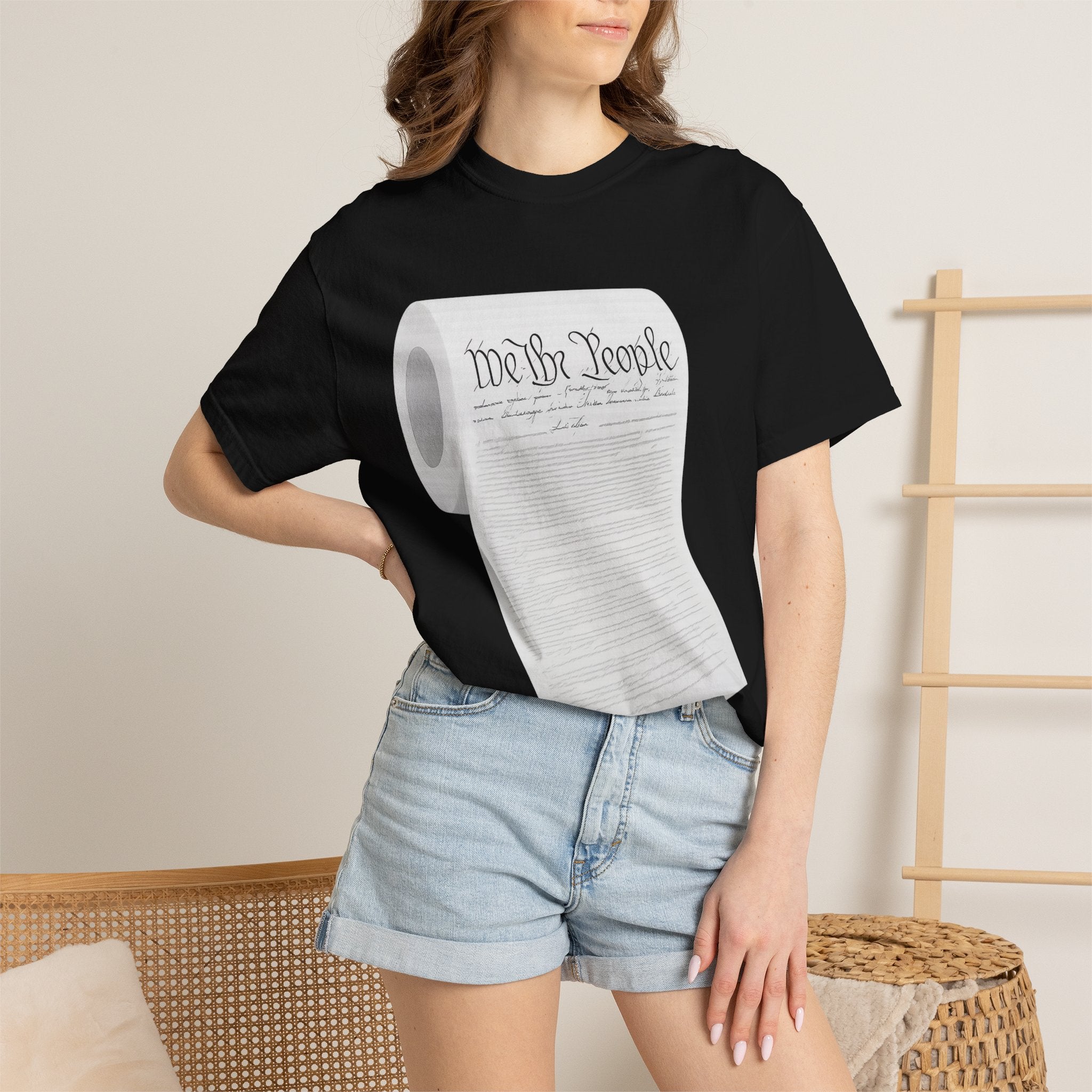 "Toilet Paper Constitution"  Unisex Garment-Dyed T-shirt