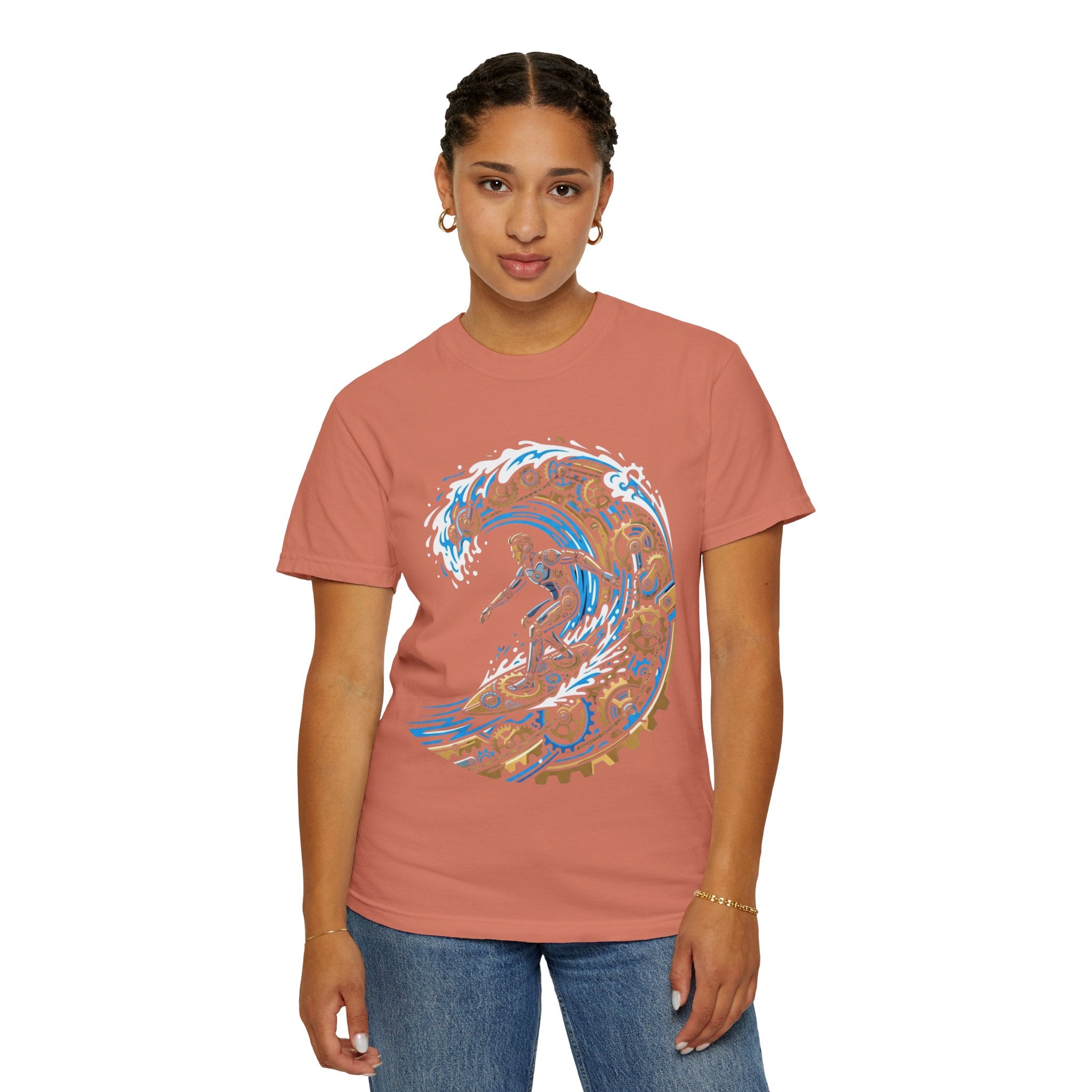 "Time Surfer" Unisex Garment-Dyed Tee