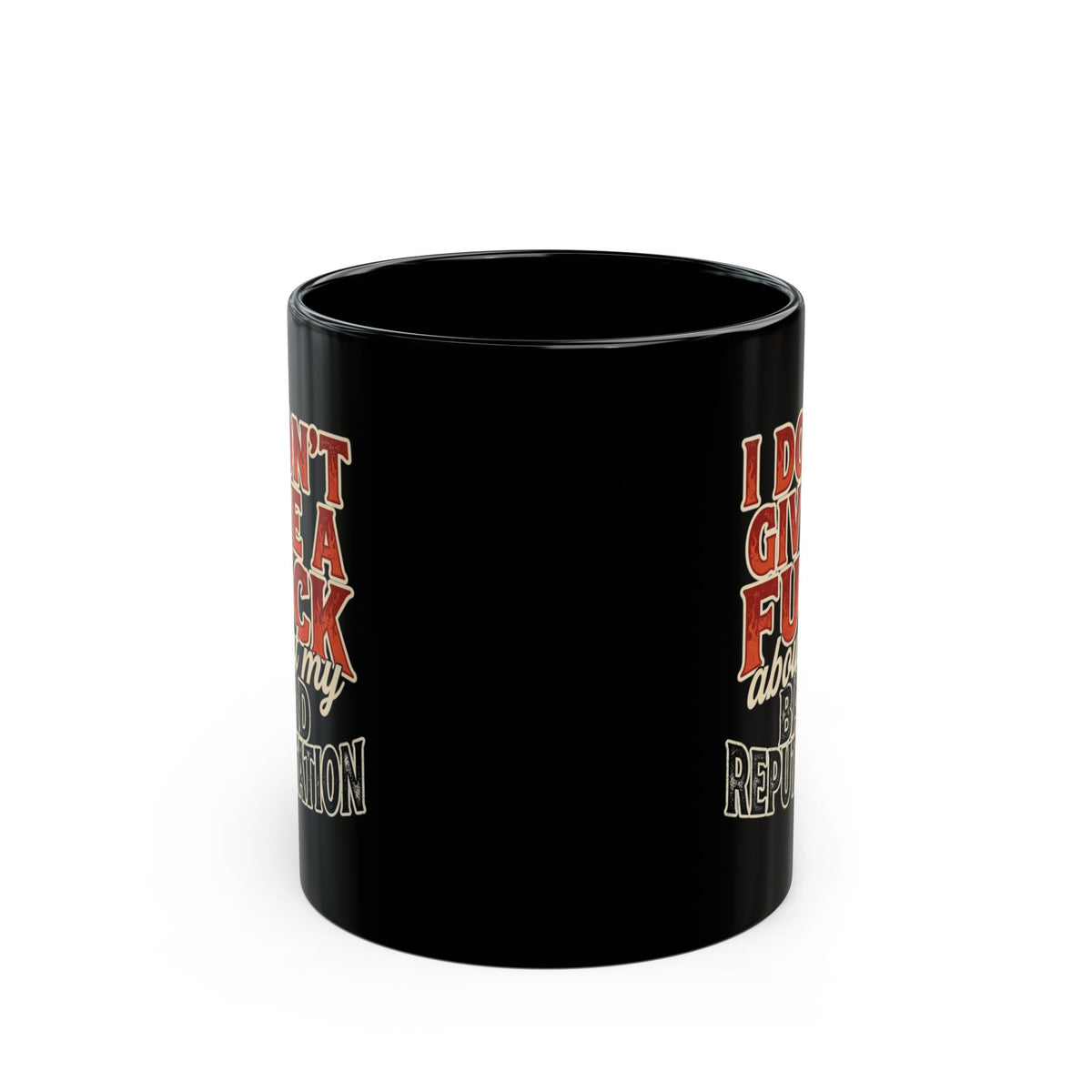 "Bad Reputation" Black Ceramic Mug