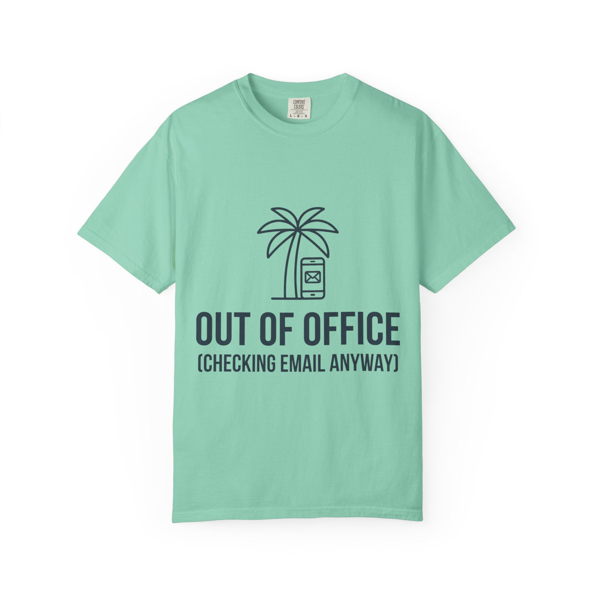 Color: Island Reef | Out of Office Unisex Garment-Dyed Tee