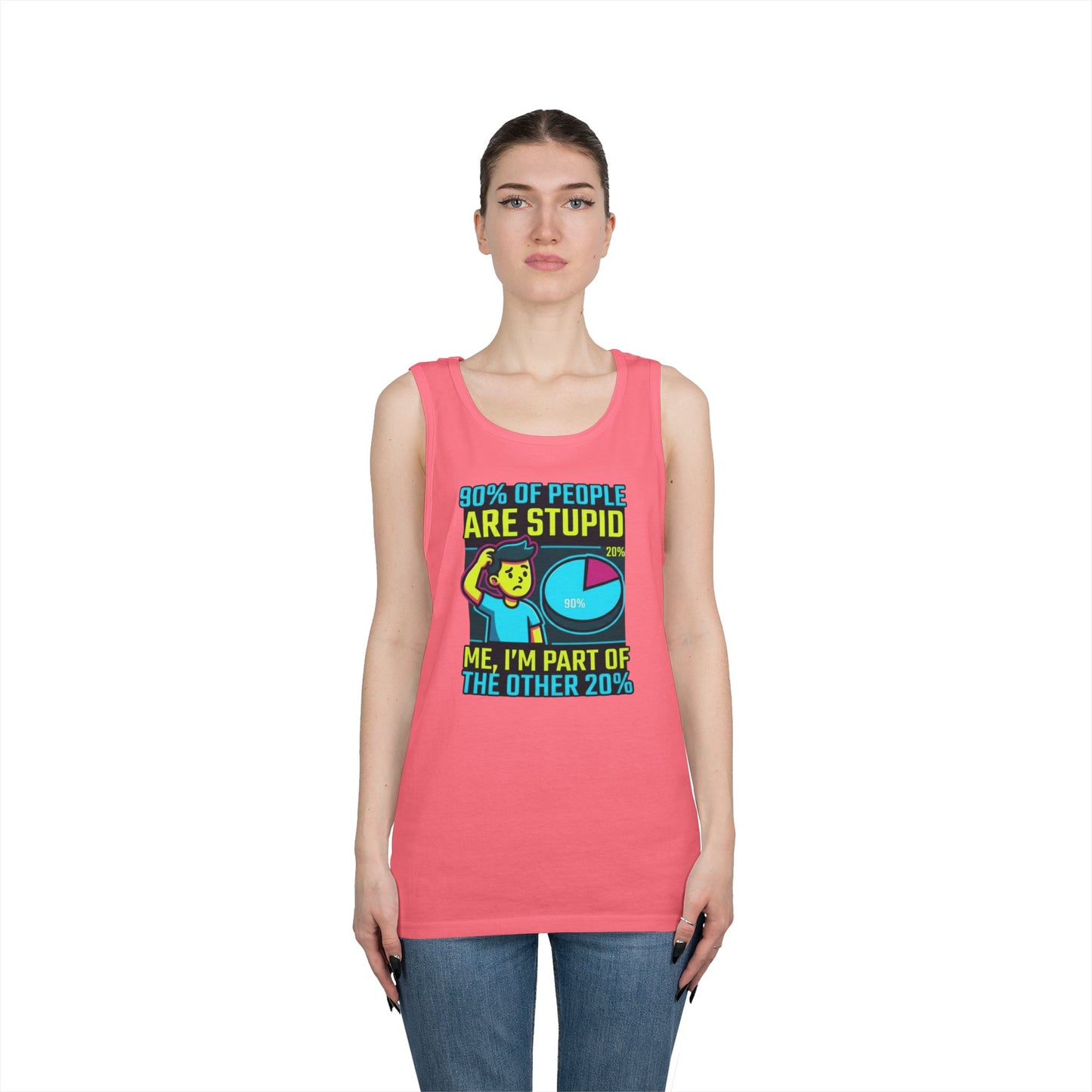 "90% Of People Are Stupid" Tank Top