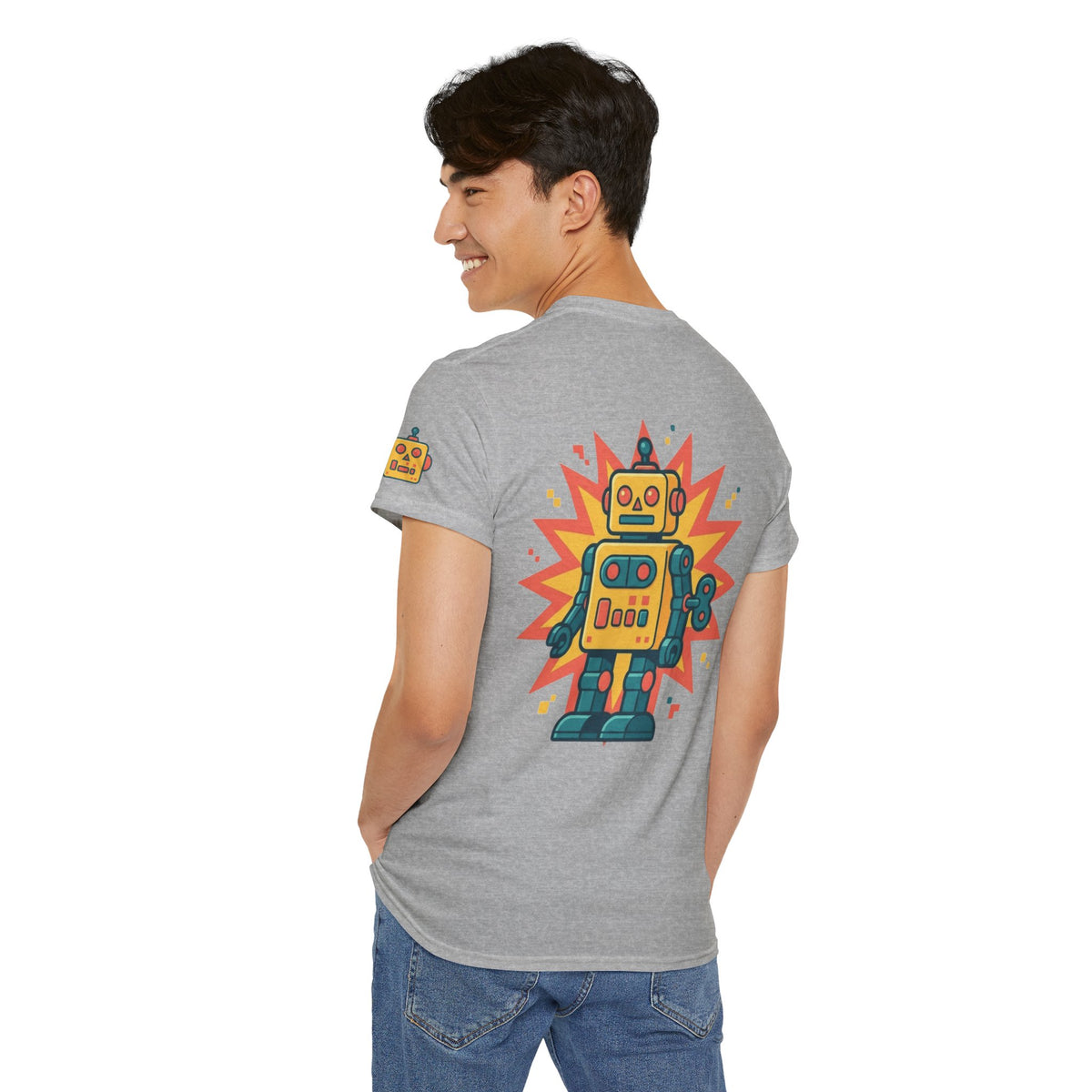 Color: Sport Grey | Toy Robot Premium Graphic Tee