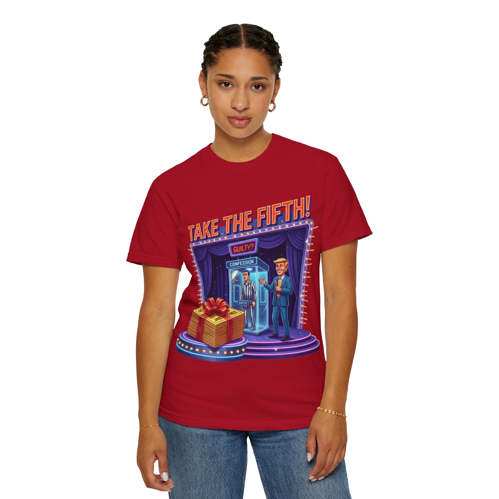 Take The Fifth T-Shirt — Game Show Parody Graphic Tee