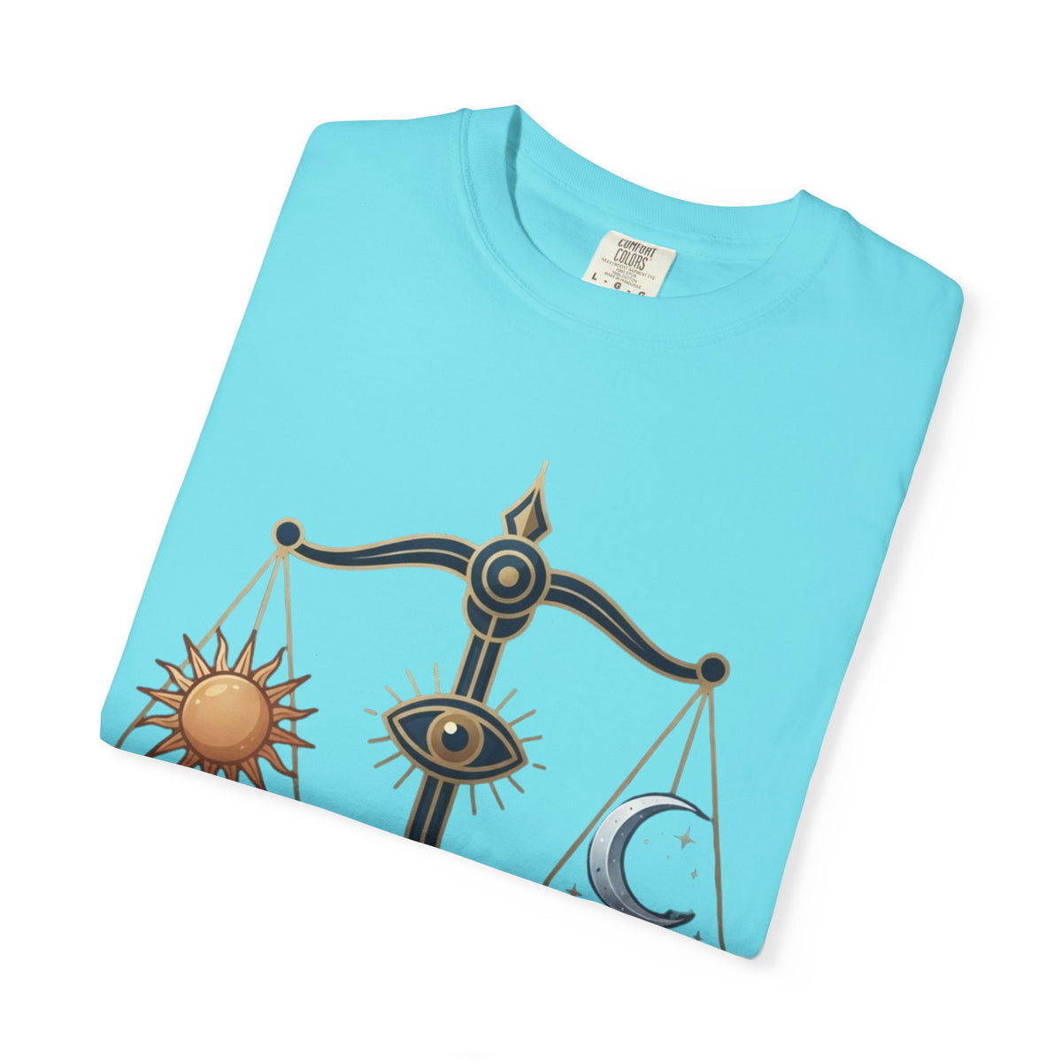 "Libra The Balanced Scales" Unisex Garment-Dyed Tee