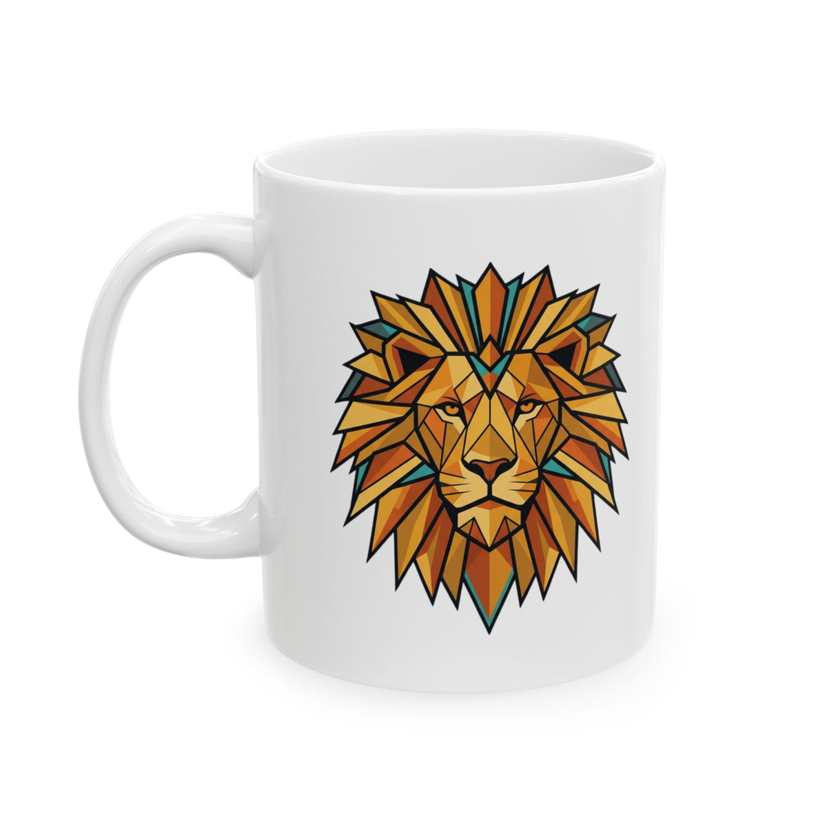 "Leo The Solar Lion" White Ceramic Mug