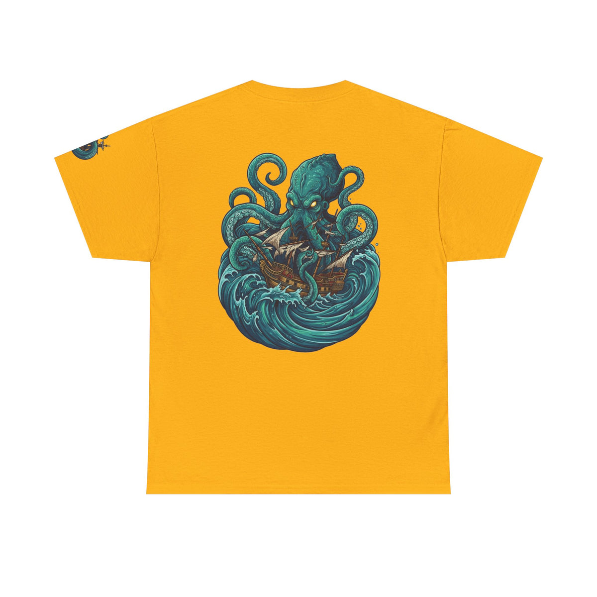 Color: Gold | The Kraken (Norse-Global Maritime) Premium Graphic Tee