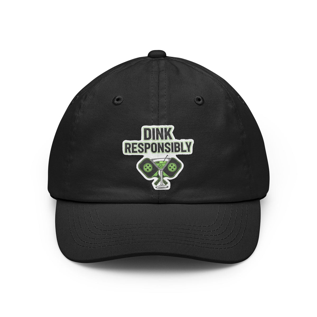 Color: Black | Dink Responsibly Dad Hat