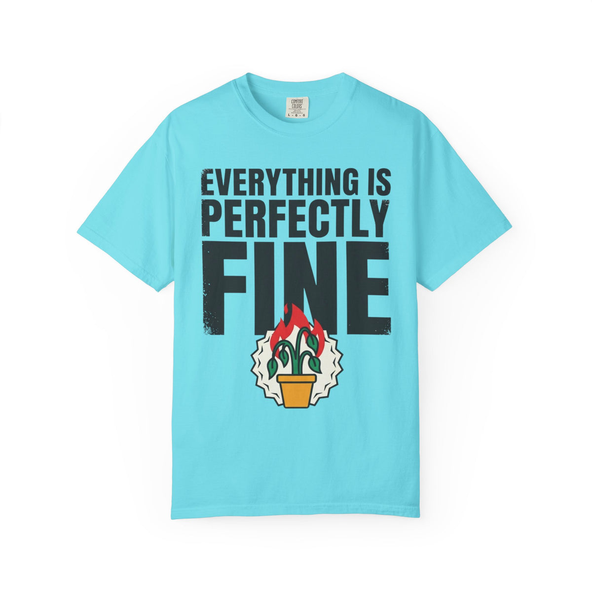Color: Lagoon Blue | Perfectly Fine Unisex Garment-Dyed Tee