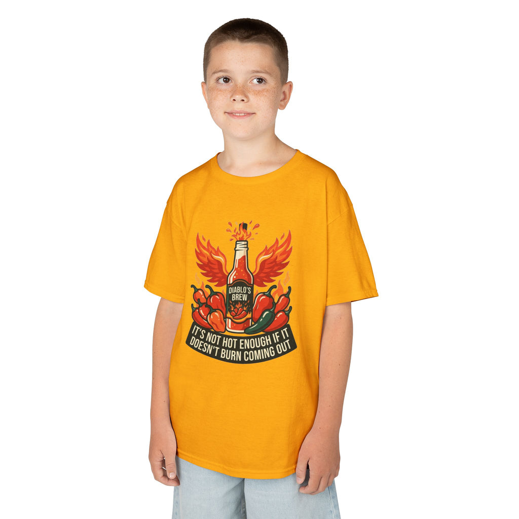 "Burns Coming Out" Kids Tee
