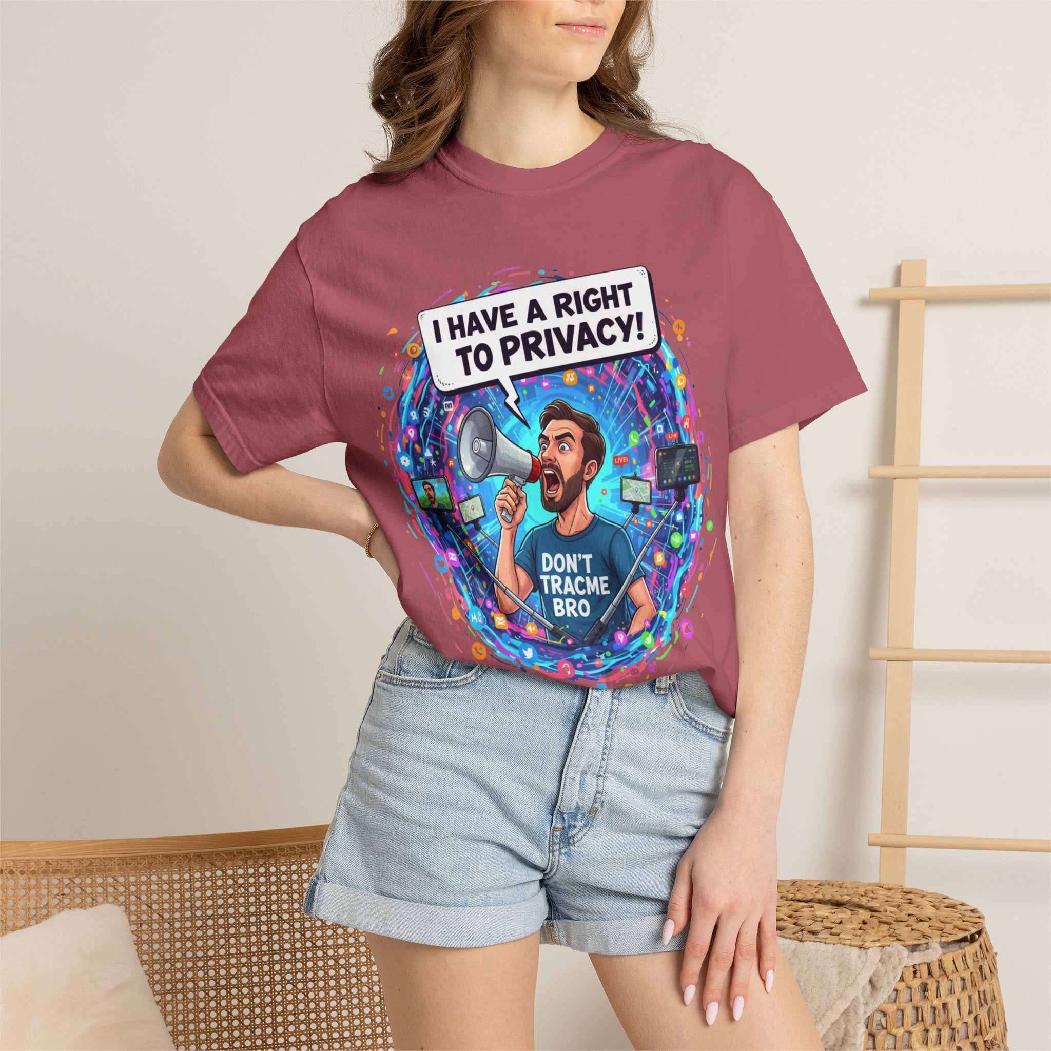 "The Right to Privacy"  Unisex Garment-Dyed T-shirt