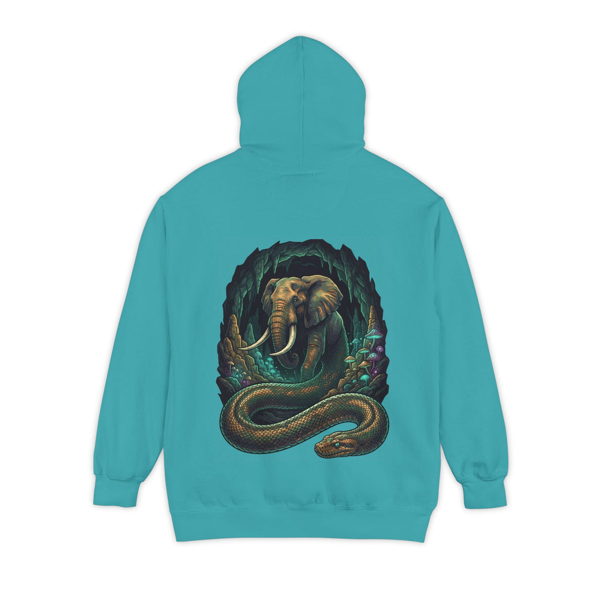 Color: Seafoam | Grootslang (South African Mythology) Garment-Dyed Hoodie