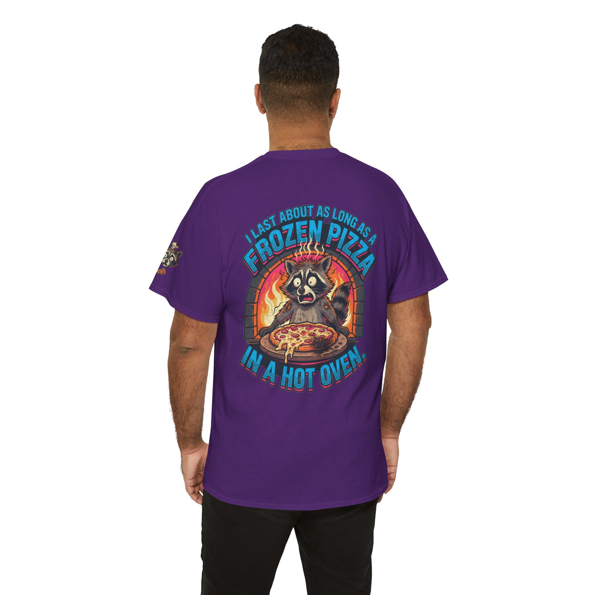 Color: Purple | Frozen Pizza in a Hot Oven Premium Graphic Tee