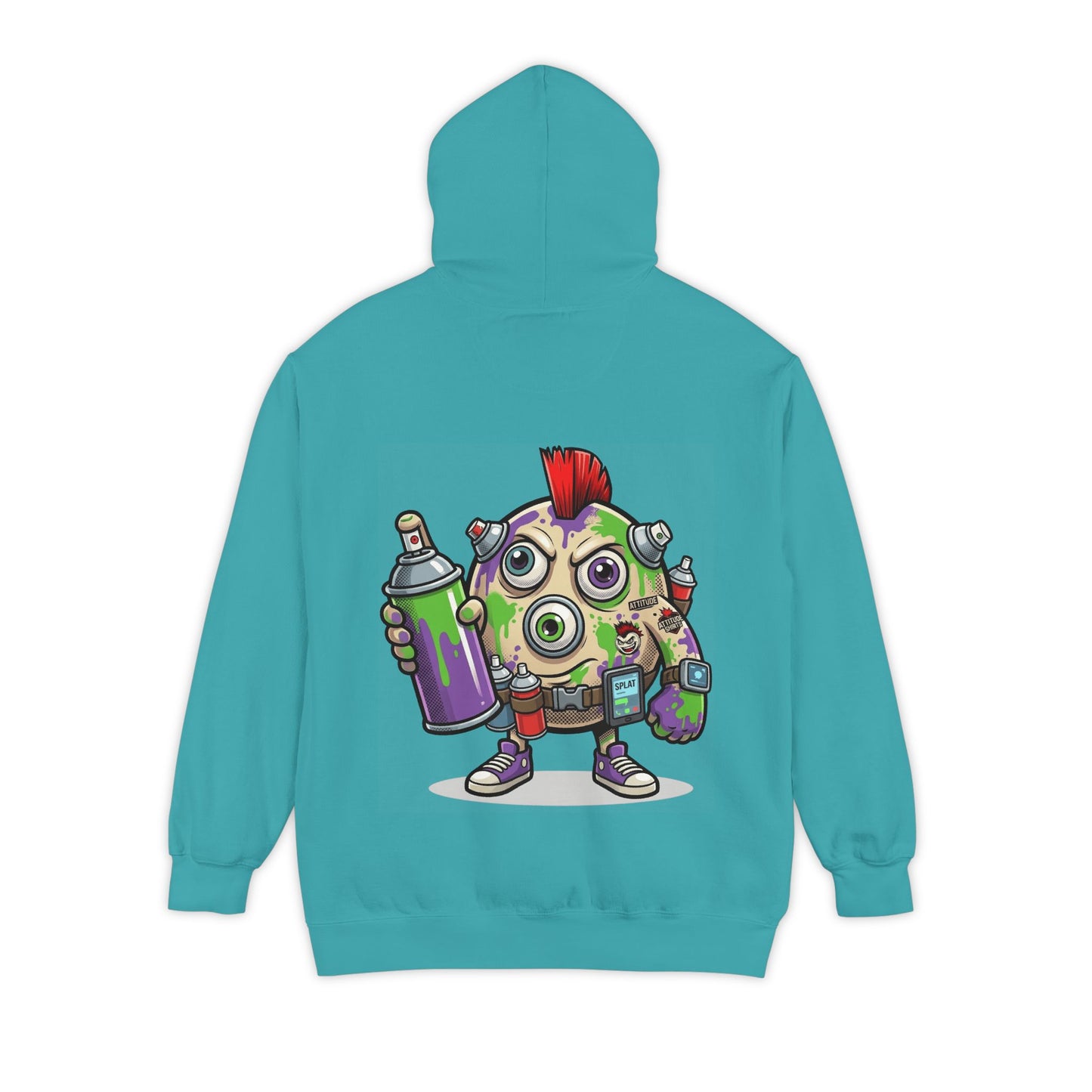 "Graffiti" Garment-Dyed Hoodie