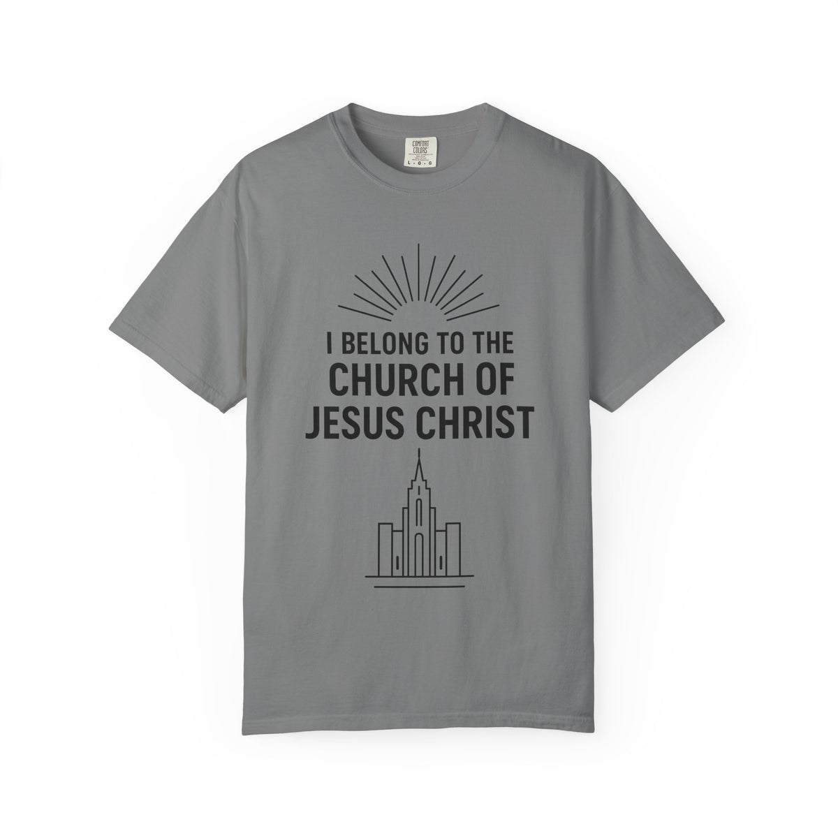 Color: Grey | I Belong Unisex Garment-Dyed T-shirt