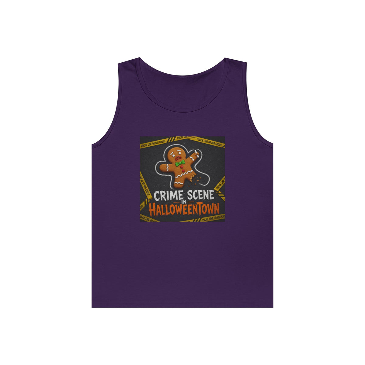 Color: Purple | Crime Scene in Halloweentown Tank Top