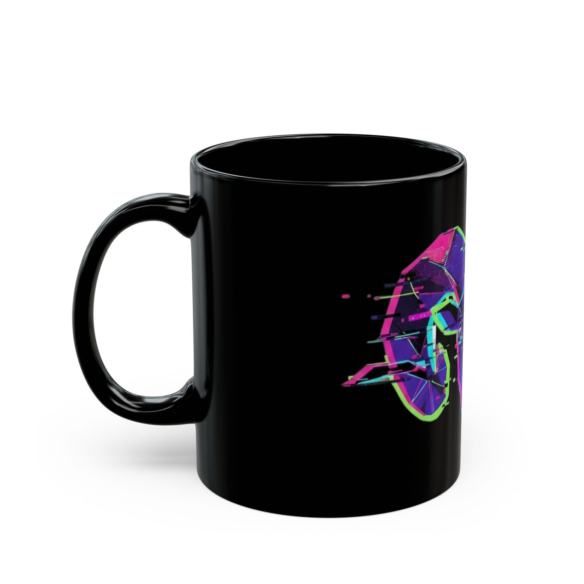 "Aries" Black Ceramic Mug — Graphic