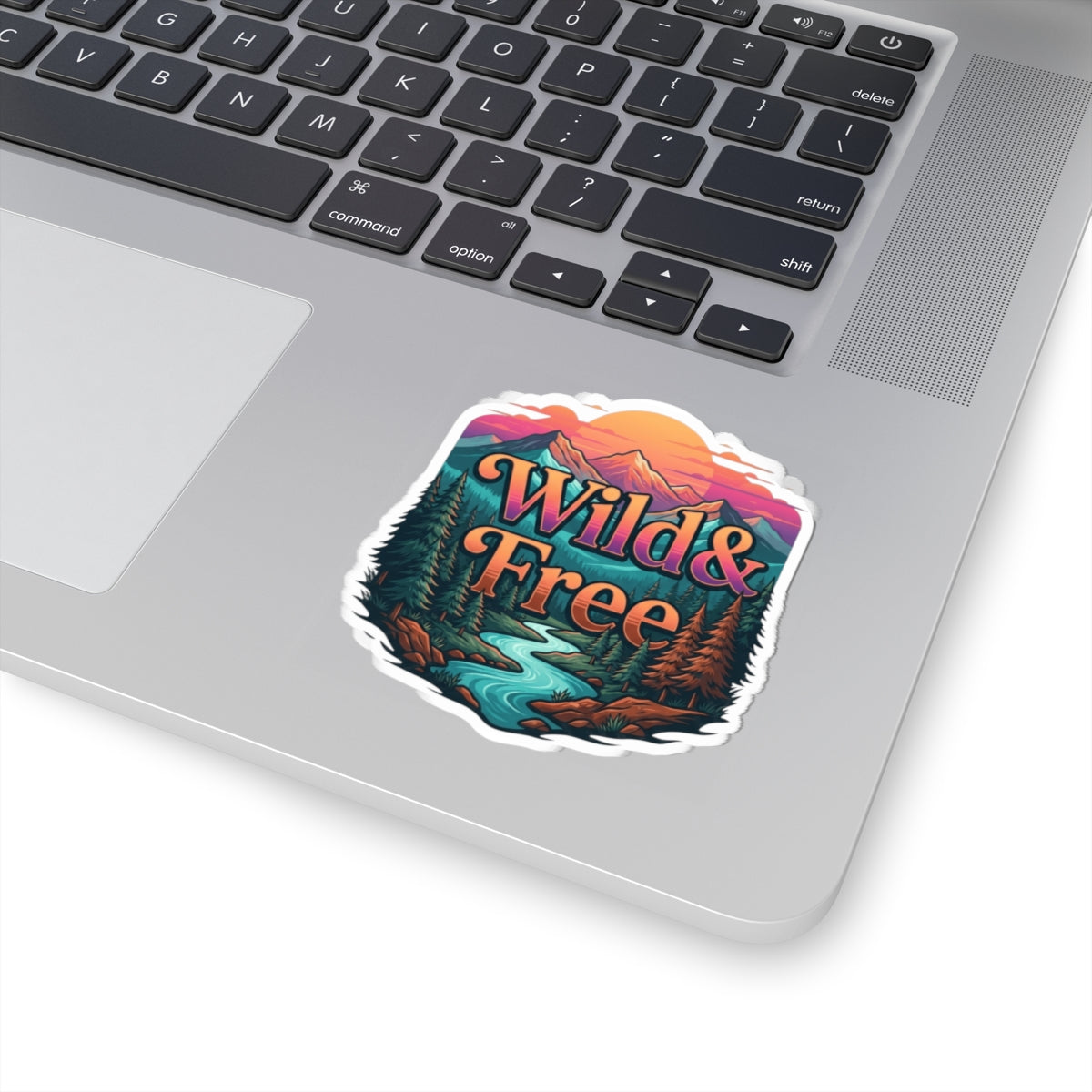 "Wild & Free" Sticker — Main