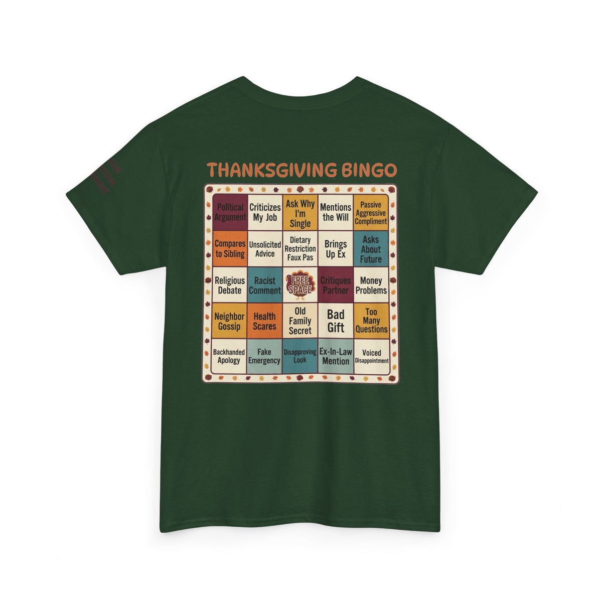 Thankgiving Bingo Premium Graphic Tee