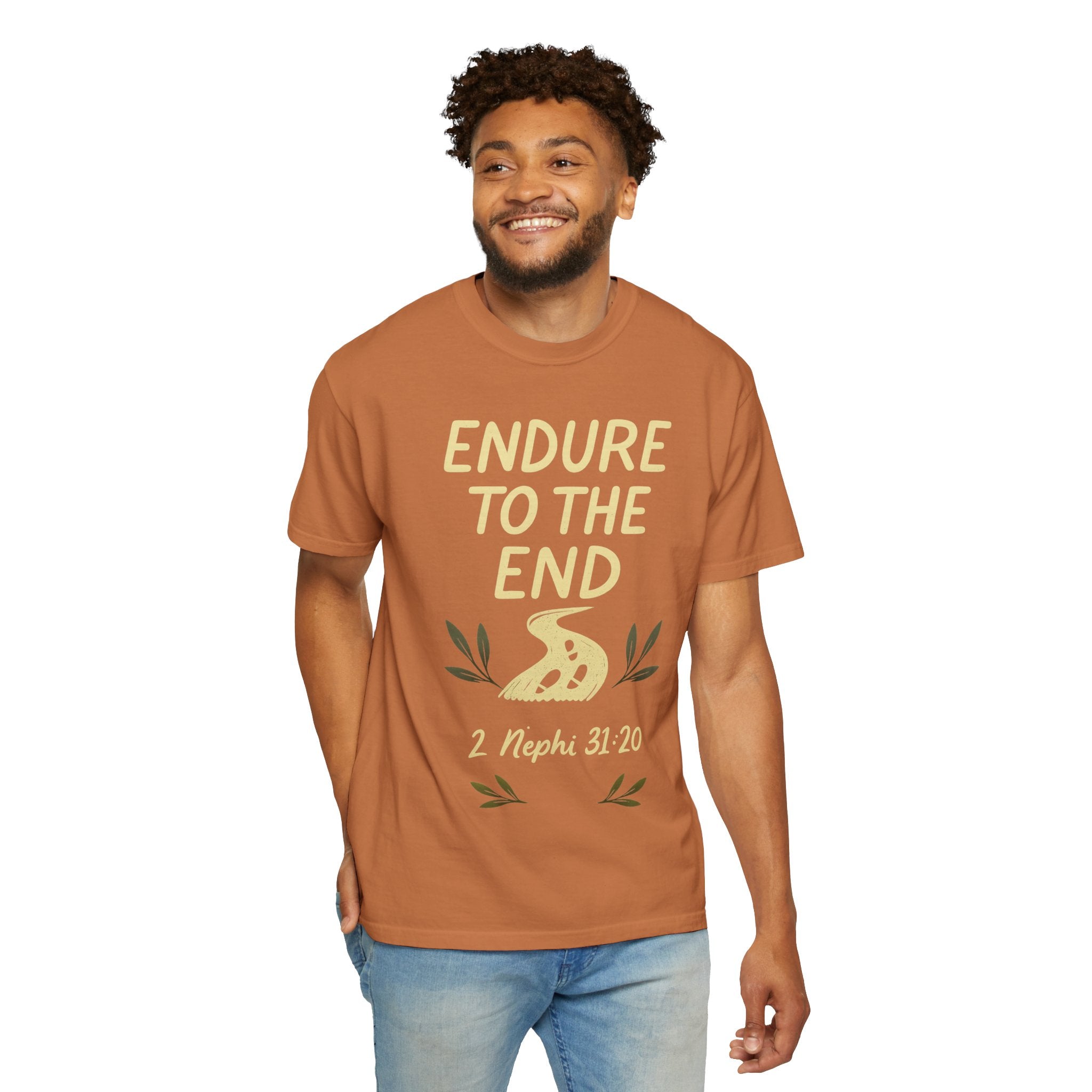 "Endure to the End" Unisex Garment-Dyed T-shirt