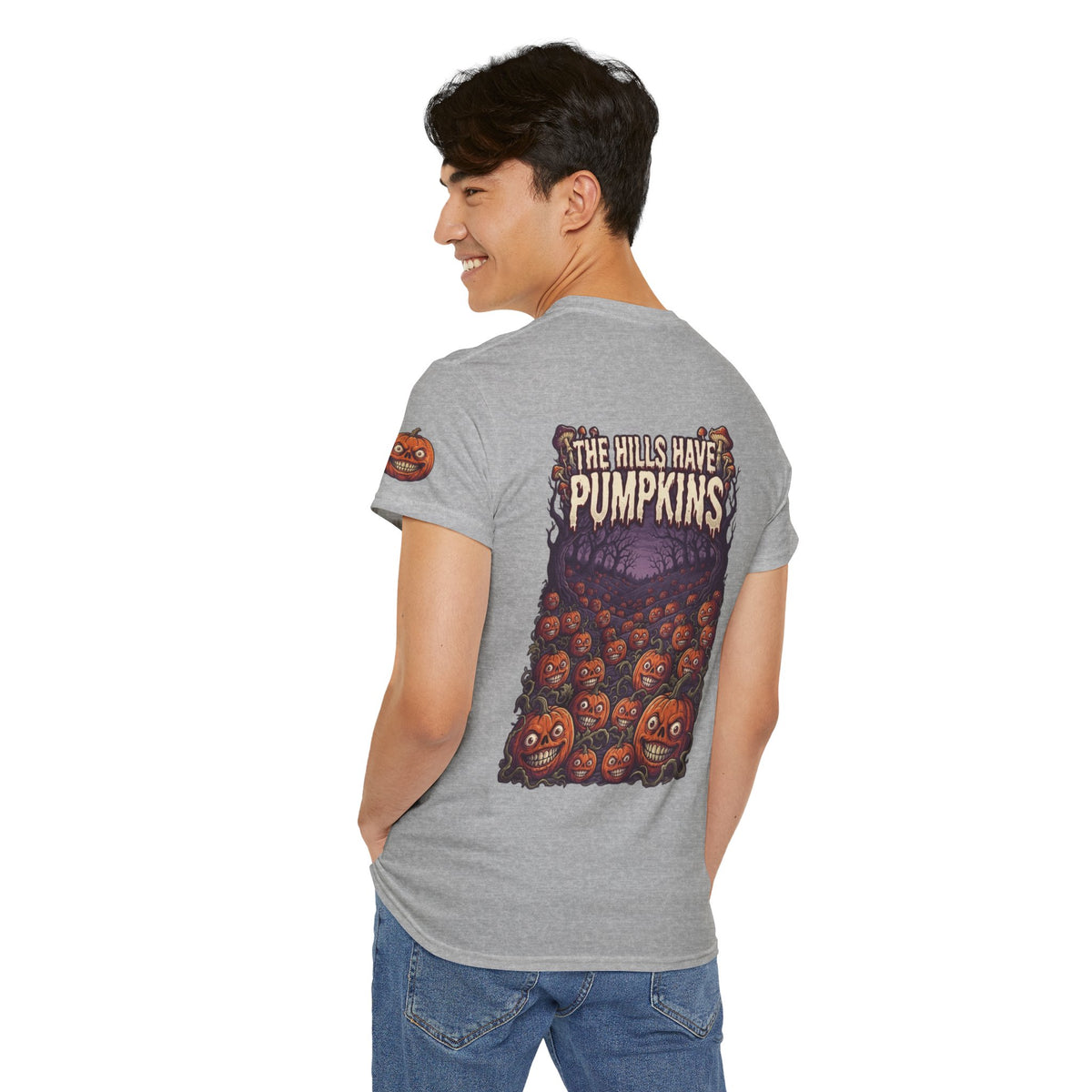 Color: Sport Grey | The Hills Have Pumpkins Premium Graphic Tee