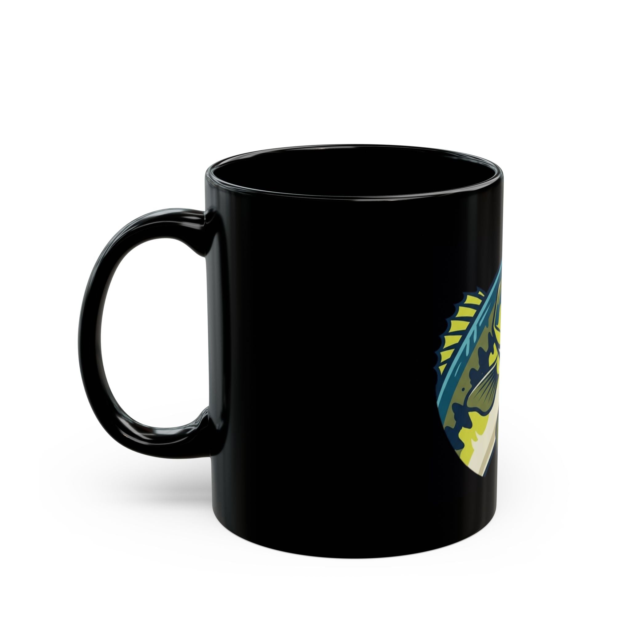 "Jerk Until She Swallows" Black Ceramic Mug — Graphic