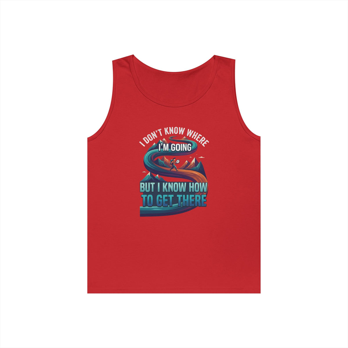 Color: Red | I Don't Know Where I'm Going Tank Top