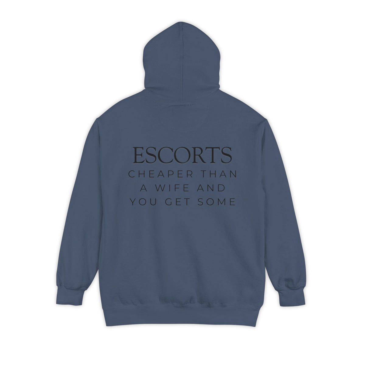 Color: Denim | Escorts Garment-Dyed Hoodie