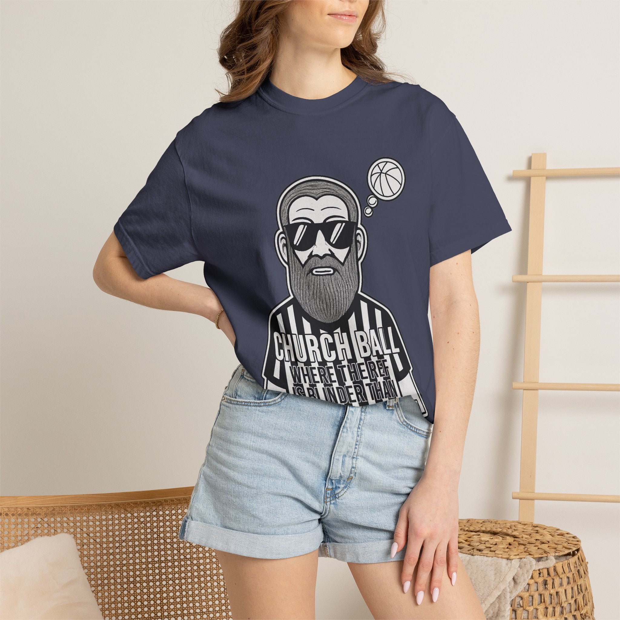 "Church Ball: Blinder Than Methuselah" Unisex Garment-Dyed T-shirt