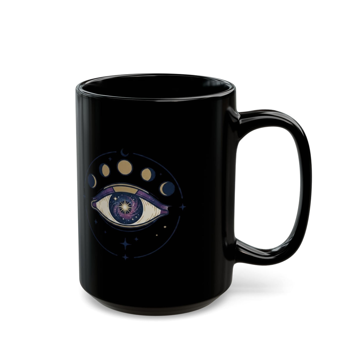 "Trust the Universe" Black Ceramic Mug — Graphic